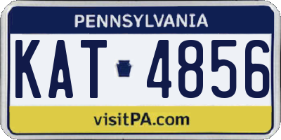 PA license plate KAT4856