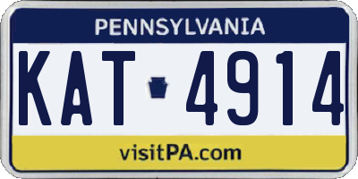 PA license plate KAT4914