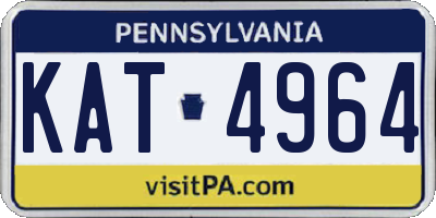 PA license plate KAT4964