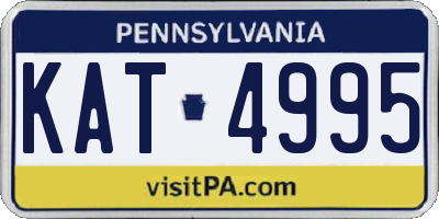 PA license plate KAT4995