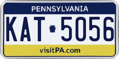 PA license plate KAT5056