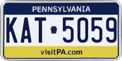 PA license plate KAT5059