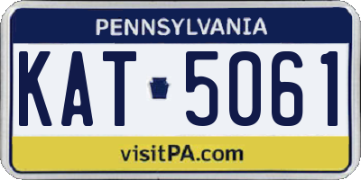 PA license plate KAT5061