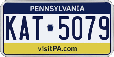 PA license plate KAT5079