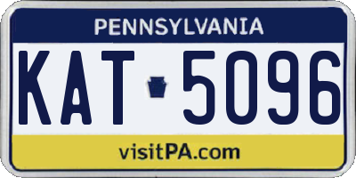 PA license plate KAT5096