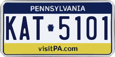 PA license plate KAT5101