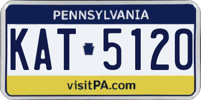PA license plate KAT5120
