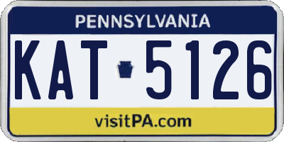 PA license plate KAT5126