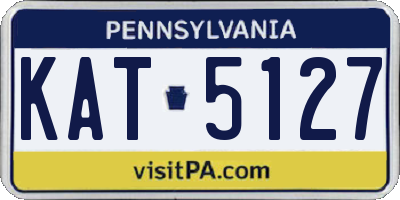 PA license plate KAT5127