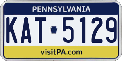 PA license plate KAT5129