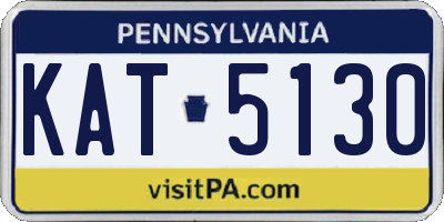 PA license plate KAT5130