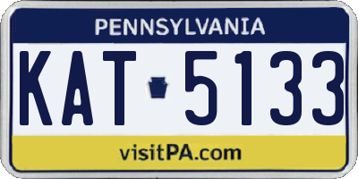 PA license plate KAT5133