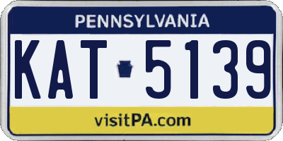 PA license plate KAT5139