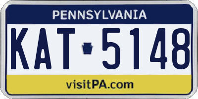 PA license plate KAT5148