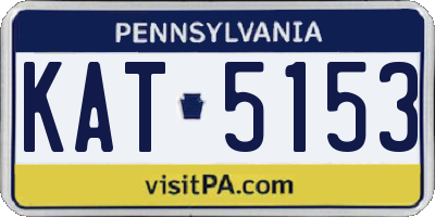 PA license plate KAT5153