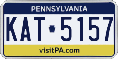 PA license plate KAT5157