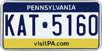 PA license plate KAT5160