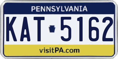 PA license plate KAT5162