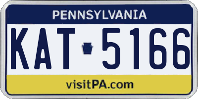 PA license plate KAT5166