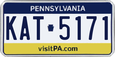 PA license plate KAT5171