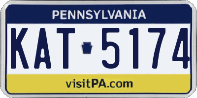 PA license plate KAT5174
