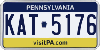 PA license plate KAT5176
