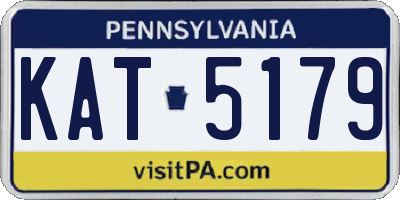 PA license plate KAT5179