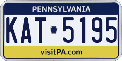PA license plate KAT5195