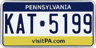 PA license plate KAT5199