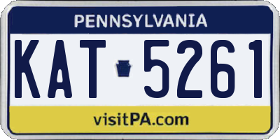 PA license plate KAT5261