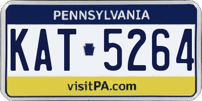 PA license plate KAT5264