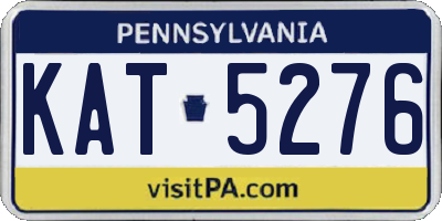 PA license plate KAT5276