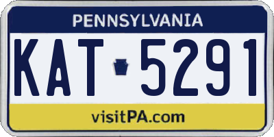 PA license plate KAT5291