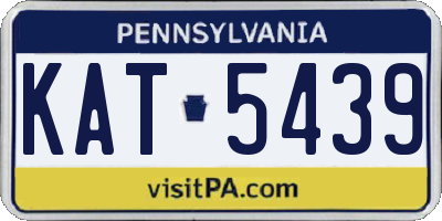 PA license plate KAT5439