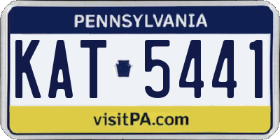 PA license plate KAT5441