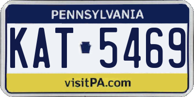 PA license plate KAT5469