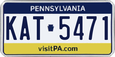 PA license plate KAT5471