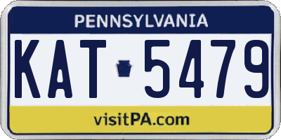 PA license plate KAT5479