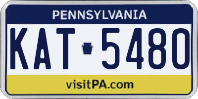 PA license plate KAT5480