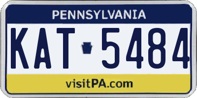 PA license plate KAT5484