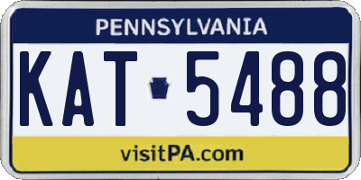 PA license plate KAT5488