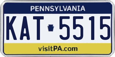 PA license plate KAT5515