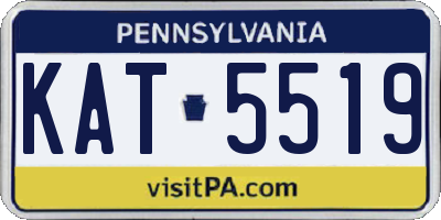 PA license plate KAT5519