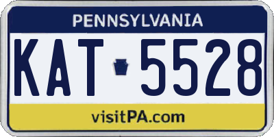 PA license plate KAT5528