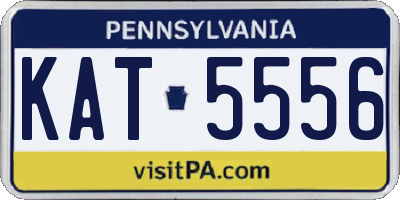 PA license plate KAT5556