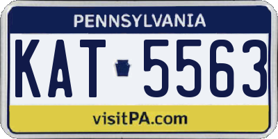 PA license plate KAT5563