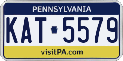 PA license plate KAT5579