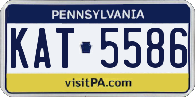 PA license plate KAT5586