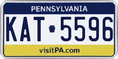 PA license plate KAT5596
