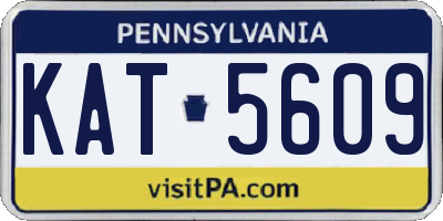 PA license plate KAT5609
